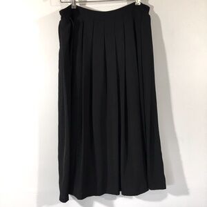 Daniel Rainn Flowy Pleated Midi Skirt